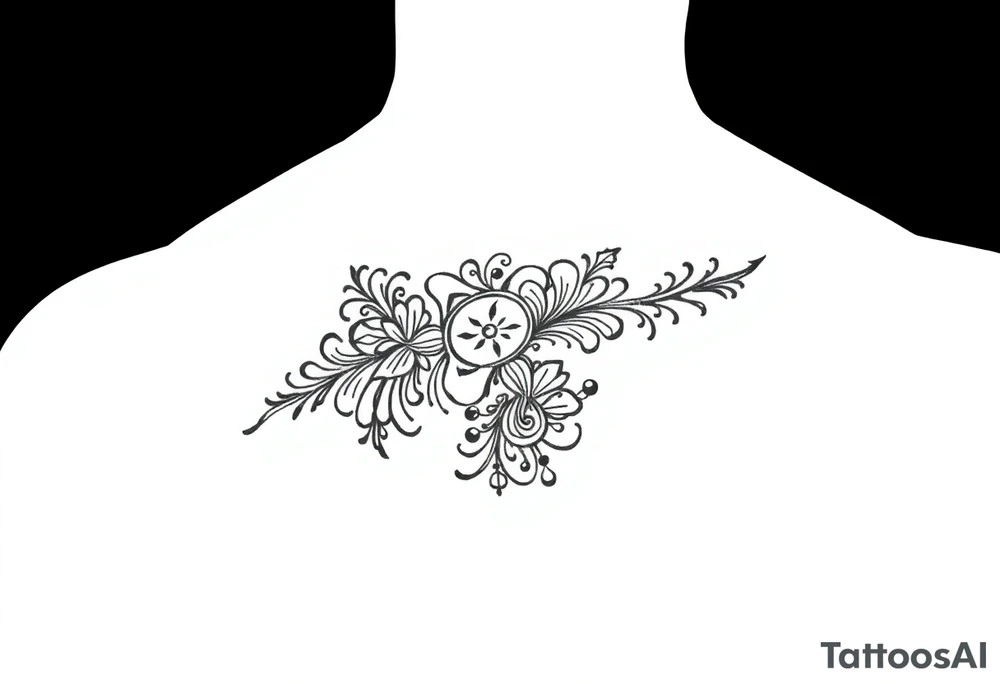 Henna tattoo on wrist in black background tattoo idea