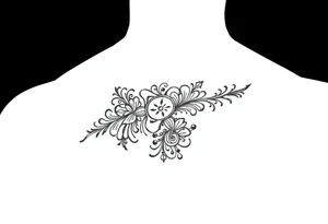 Henna tattoo on wrist in black background tattoo idea