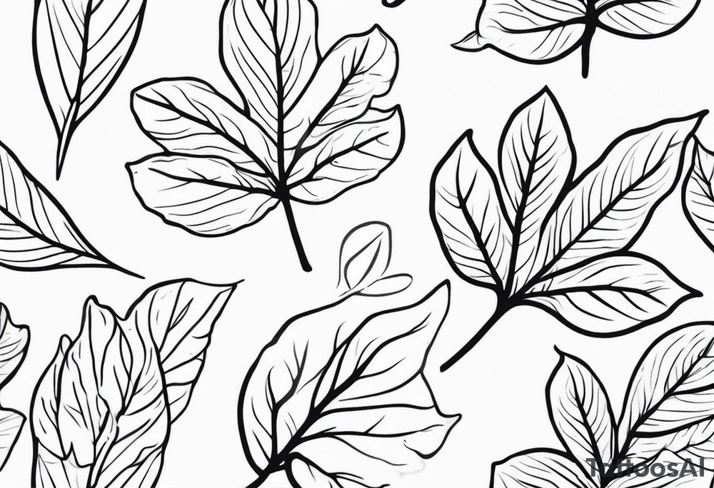 Leaf tattoo idea