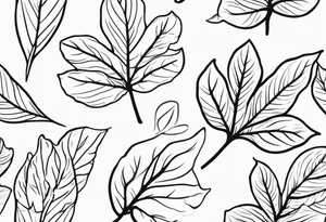 Leaf tattoo idea