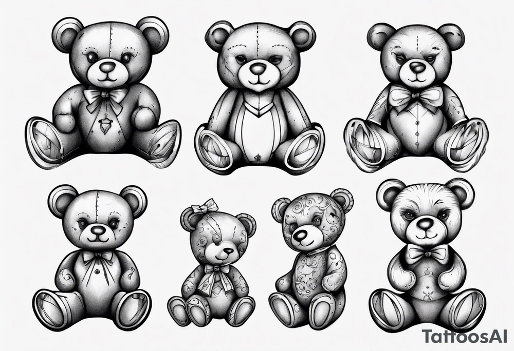 Teddy bear tattoo idea