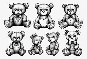 Teddy bear tattoo idea