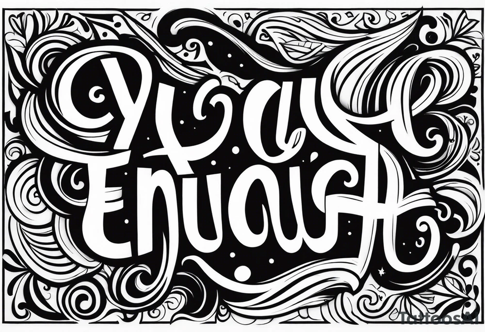 You are enough tattoo idea