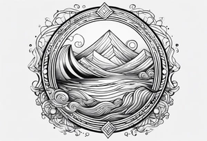 Water element tattoo idea