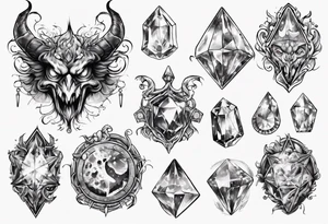 The Demon Stolas obsessed with gems, knowledge of astrology and poisonous gems. tattoo idea