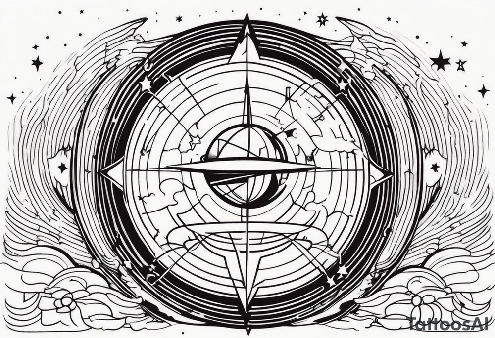 space time distortion tattoo idea