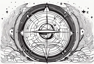 space time distortion tattoo idea