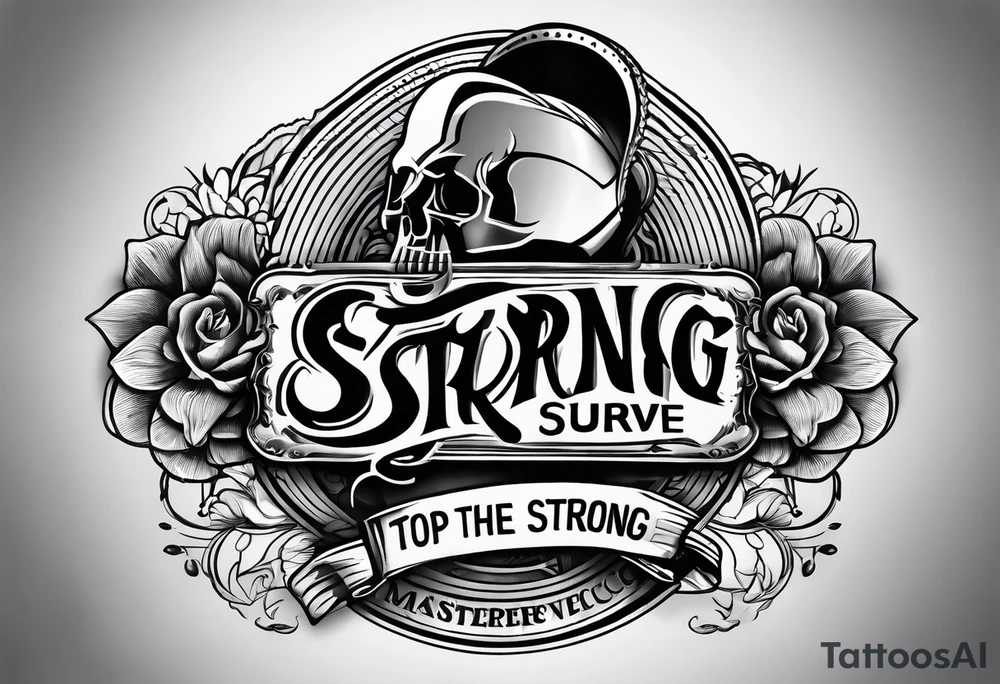 Only The Strong Survive tattoo idea
