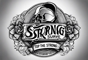 Only The Strong Survive tattoo idea