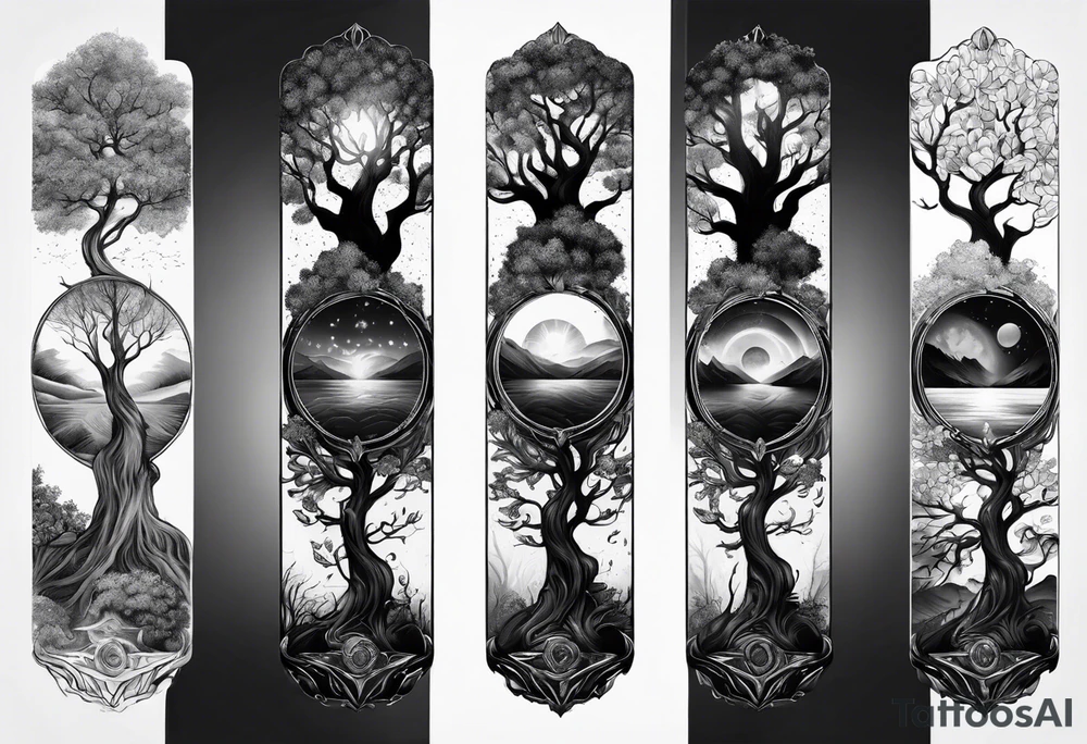portal tree, forearm tattoo tattoo idea