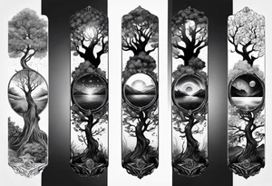 portal tree, forearm tattoo tattoo idea