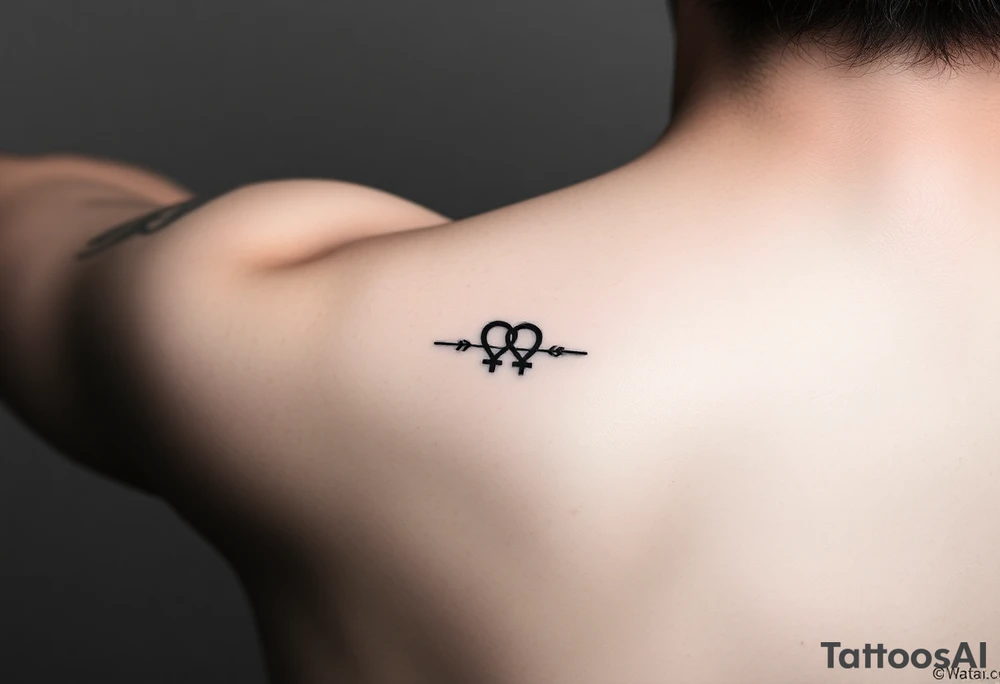 A small tattoo on my wrist to represent my lesbian identity, but in a subtle way. Fine line, minimalistic of watercolour? tattoo idea