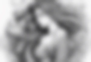 mystical 
 mermaid with long 
flowing tail and hair, tattoo sleeve tattoo idea