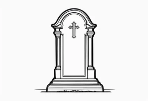 Gravestone without cross tattoo design tattoo idea