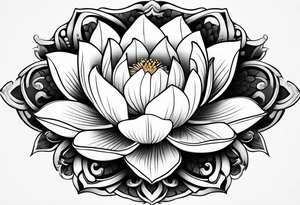 Lotus flower tattoo idea
