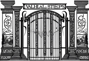 Valhalla steps gates tattoo idea