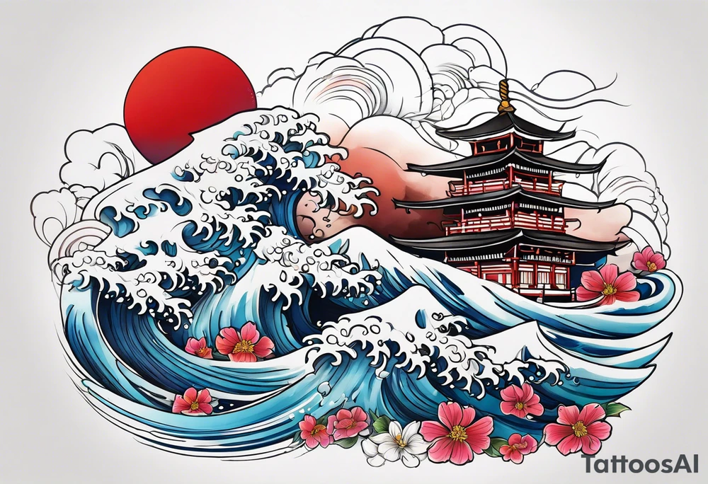 Огонь вода любовь tattoo idea