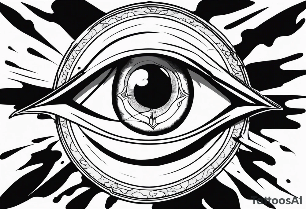 Hellsing bleeding tear eye tattoo tattoo idea