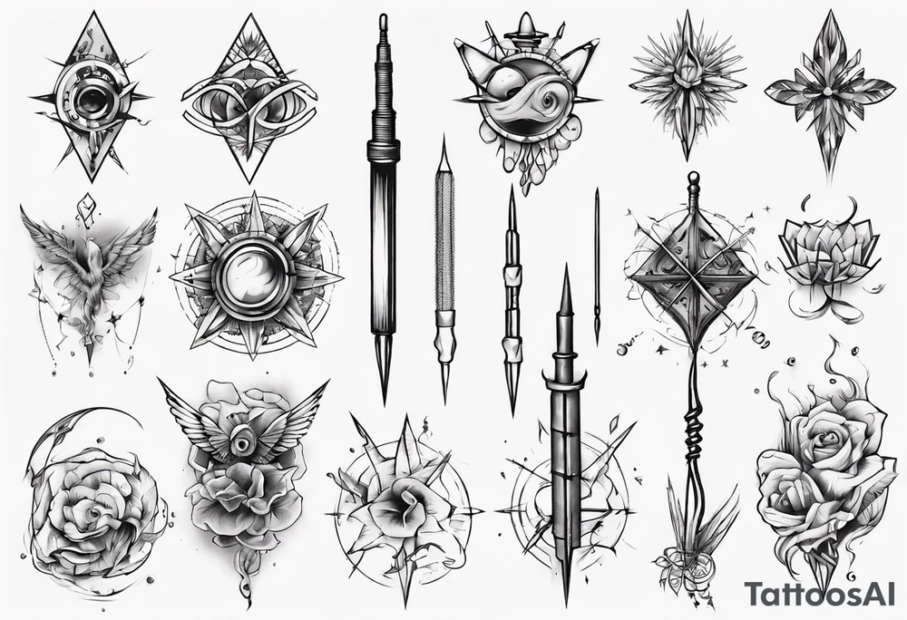 Needle tattoo idea