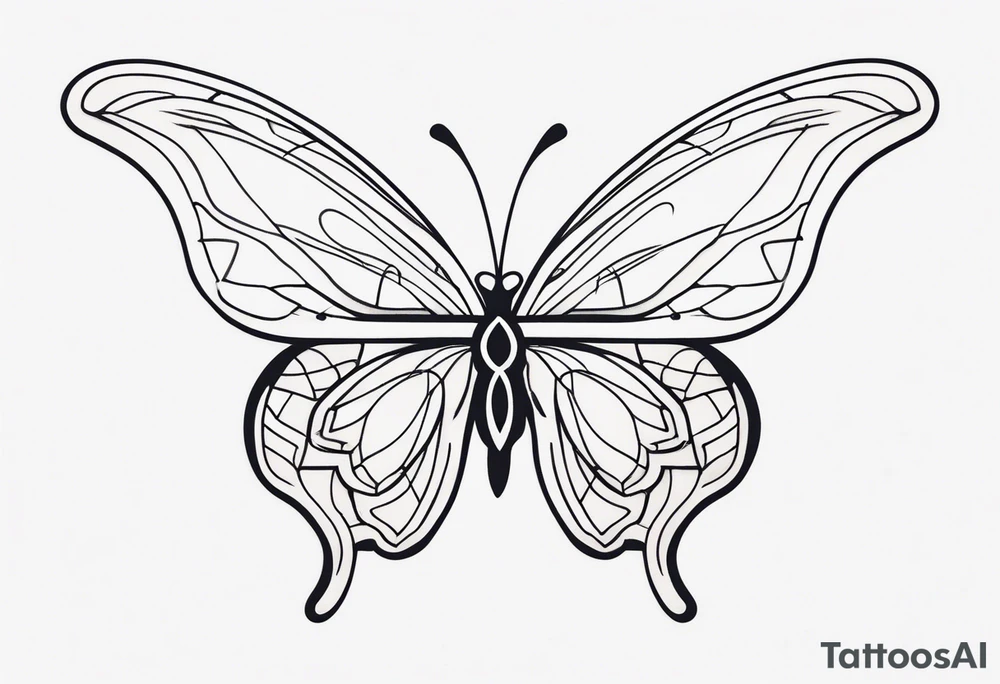 Butterfly changing tattoo idea