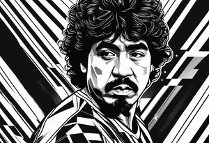 Maradona with number 10 tattoo idea