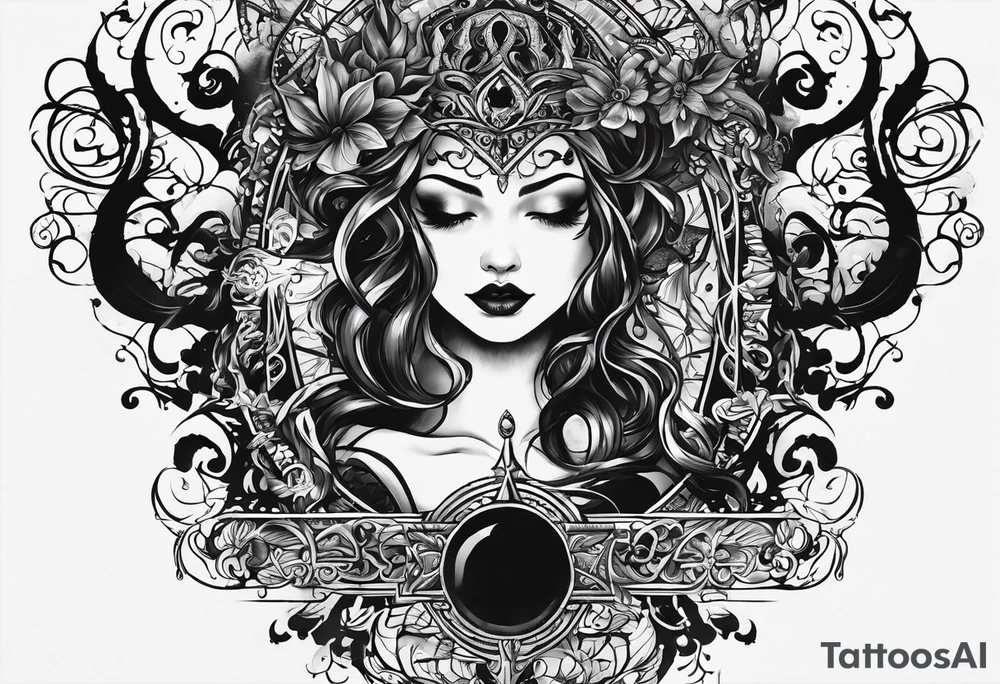 i want a text tattoo that says sang-froid and sanguine, with only one sang with minimal visual effects that are gothic, nihilistic and stoic tattoo idea