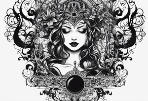i want a text tattoo that says sang-froid and sanguine, with only one sang with minimal visual effects that are gothic, nihilistic and stoic tattoo idea