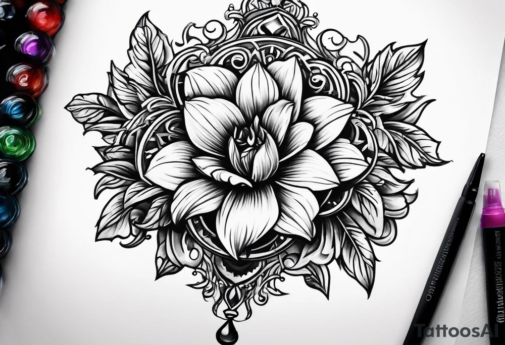 Sprinkler lawn sprinkler tattoo idea