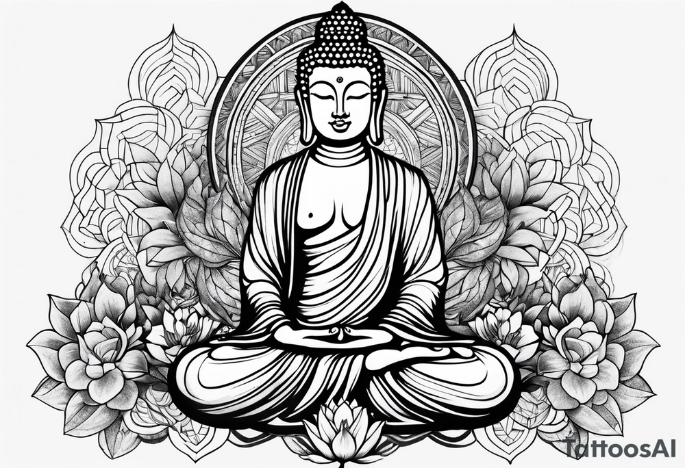 Buddha Tatto forearm tattoo idea