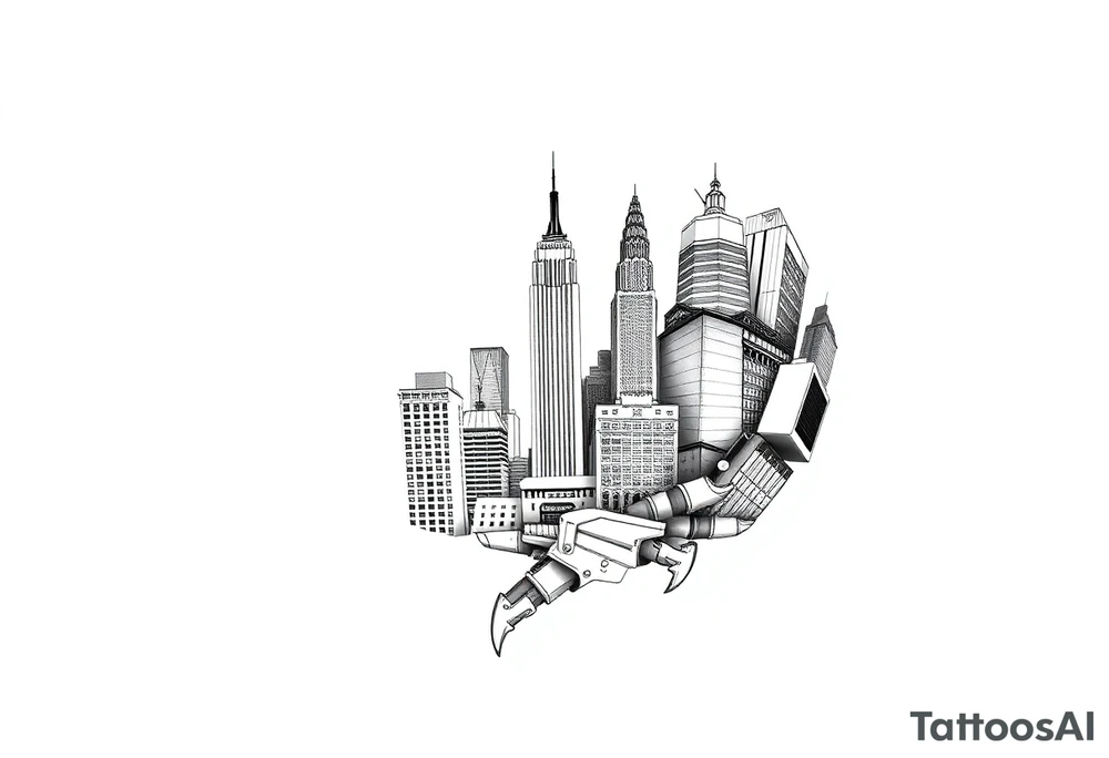 New York theme tattoo tattoo idea