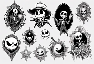 jack skellington tattoo idea