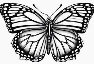 monarch butterfly representing grandparents tattoo idea