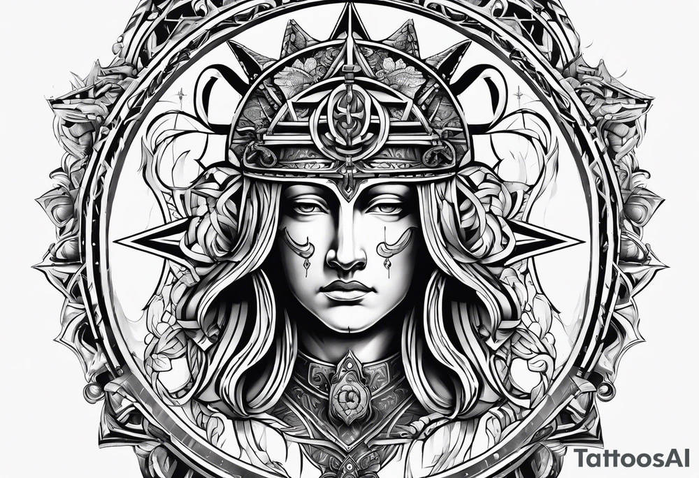 The symbol of Matthias in the bible tattoo idea