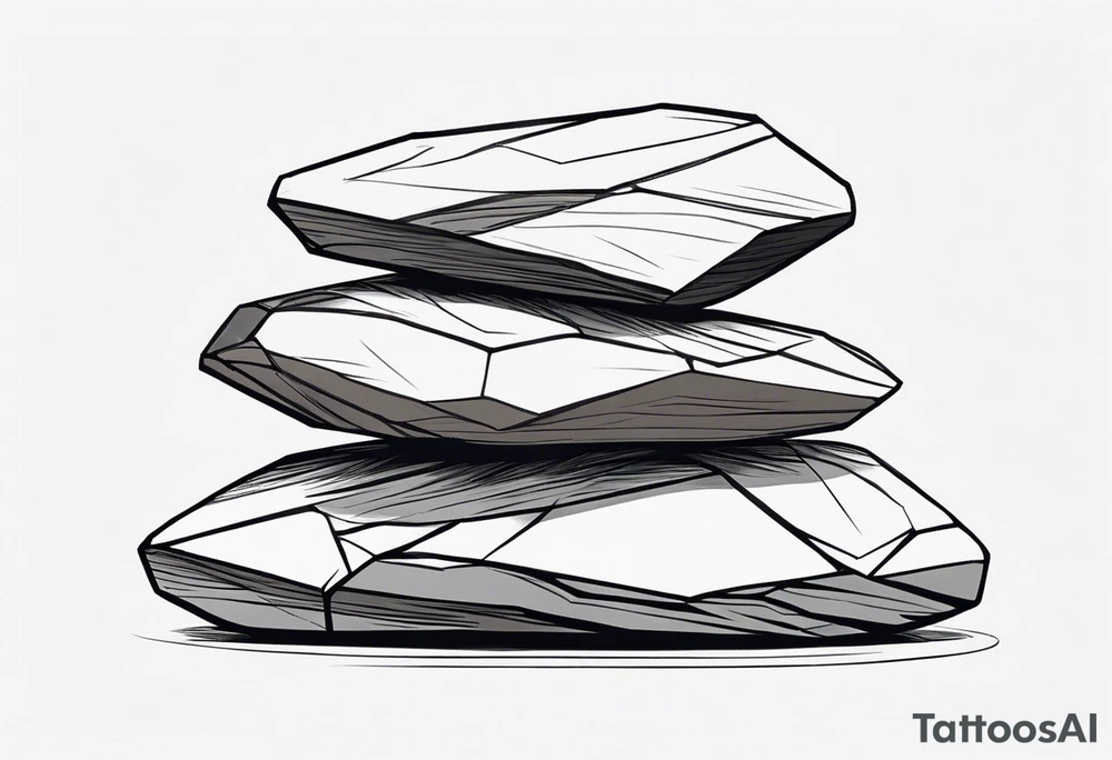 Rocks stacked on top of each other tattoo idea