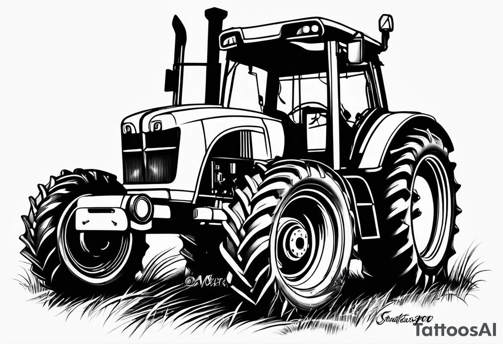 Tractor tattoo idea