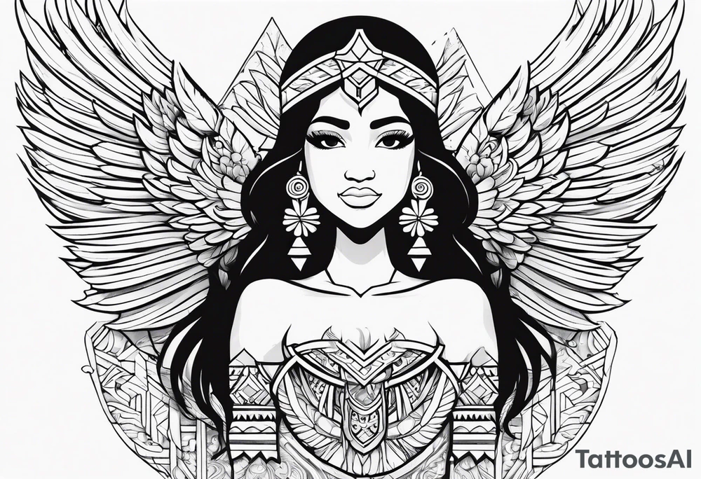 Half polynesian a angel on the inner bicep phillippines inspire the rest tattoo idea