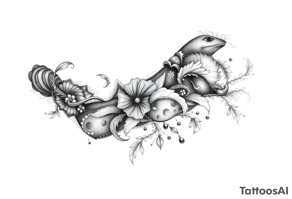 Ocean themed tattoo idea