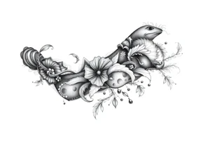 Ocean themed tattoo idea