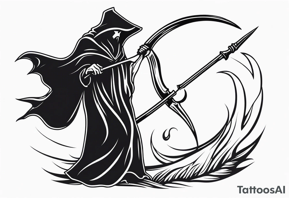 scythe grim reaper tattoo idea