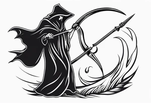 scythe grim reaper tattoo idea