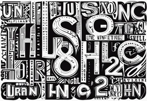 1204 urban lettering tattoo idea