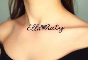 EllaRay butterfly tattoo idea