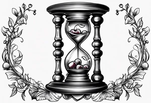Cherry hourglass tattoo idea