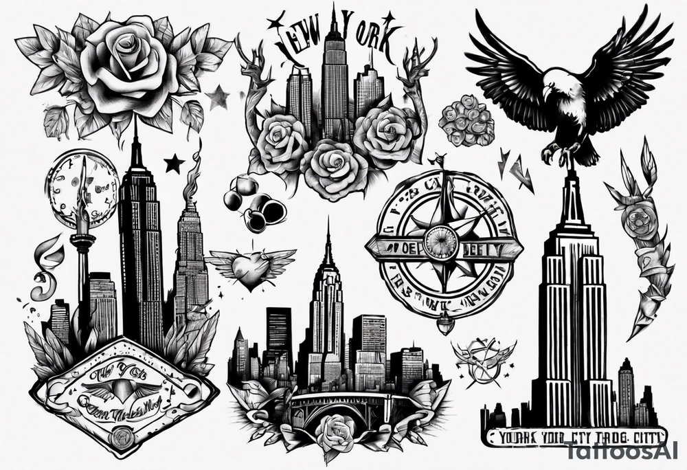 New York City vintage tattoo idea