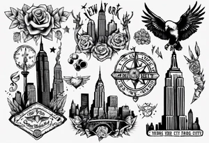 New York City vintage tattoo idea