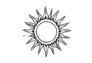 Sun tattoo idea