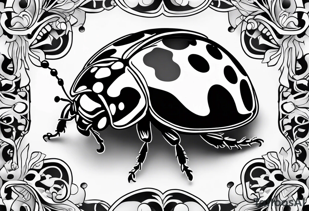 Lady bug tattoo idea