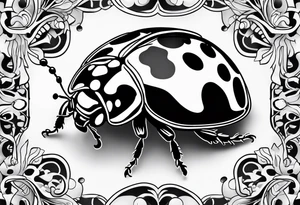 Lady bug tattoo idea