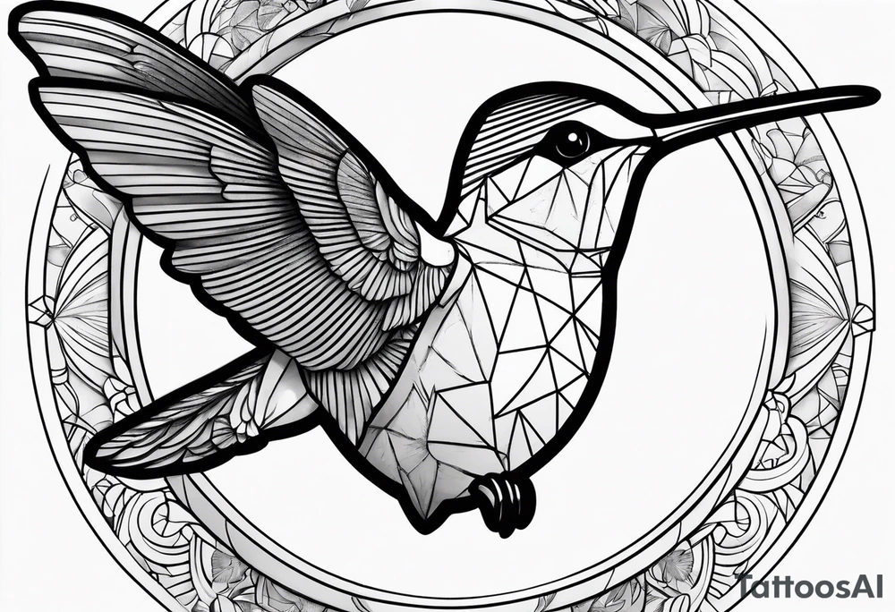 Hummingbird tattoo idea