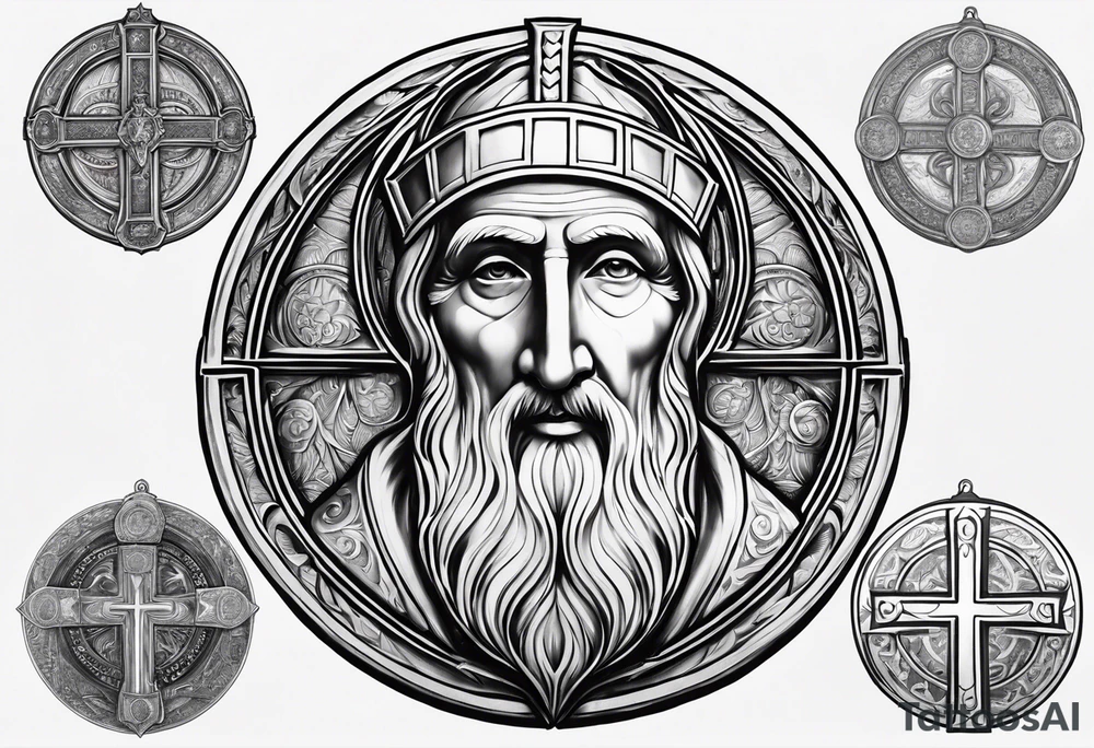 the medal of St. Benedict tattoo idea